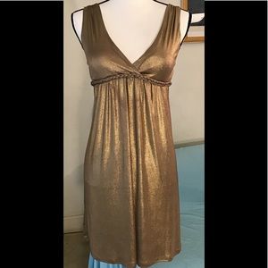 Rhapsody shiny gold dress with lining. S